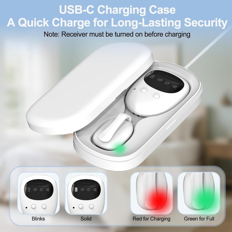Maxsolve New Wireless Bed Wetting Alarm for Boys and Girls, USB-C Rechargeable Bedwetting Alarm with 3 Working Modes, Bed Wetting Solutions for Kids, Elderly, Night Time Potty Training for Kid - Image 5
